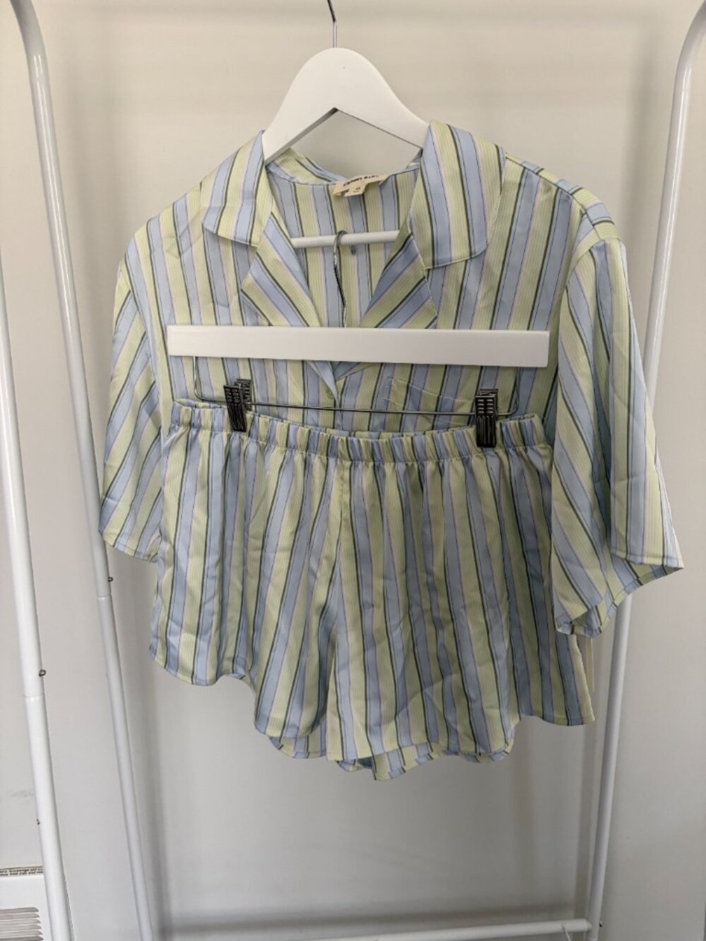 Open Edit Boxy Stretch Satin Short Pajamas